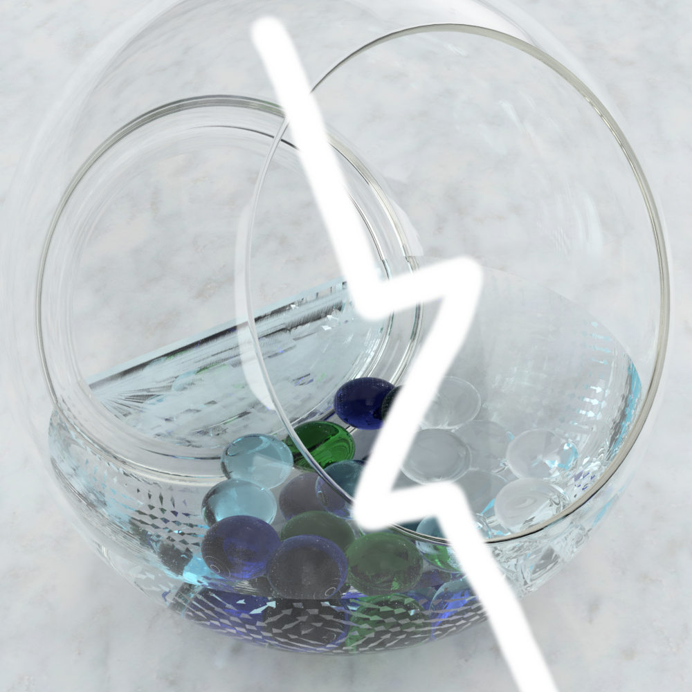 Realistic rendering of glass and marbles with Autodesk Fusion 360